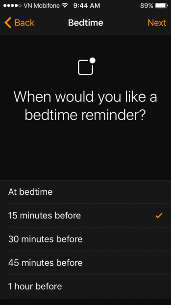 Chức năng iOS 10: Tính năng nhắc nhở đi ngủ Bedtime